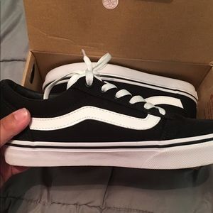 Vans size 7 (black) wore once. Like new..